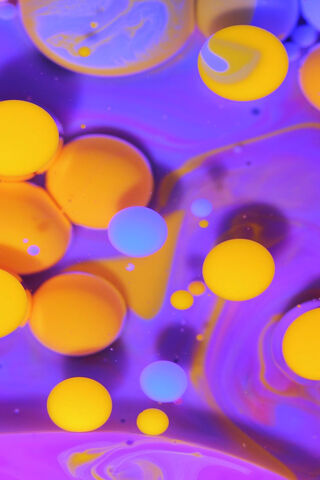 Colorful Chaos: The Dance of Paint Blobs 🎨✨
