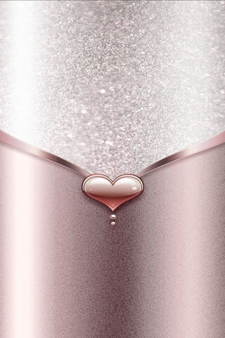 Glistening Love: The Pink Shiny Heart