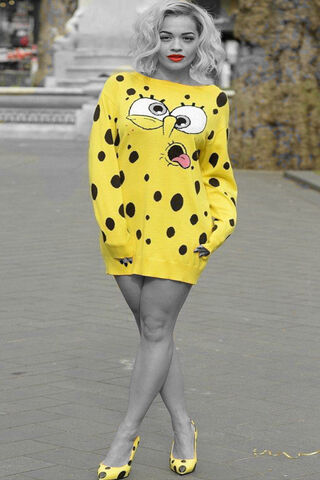SpongeBob Chic: Rita's Fun Fashion Statement! 🌟