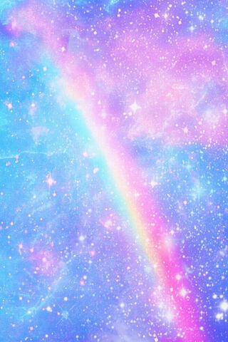 Rainbow In A Galaxy Wallpaper - Download To Your Mobile From Phoneky