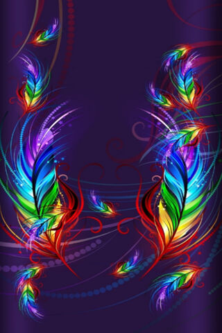 Rainbow Feathers