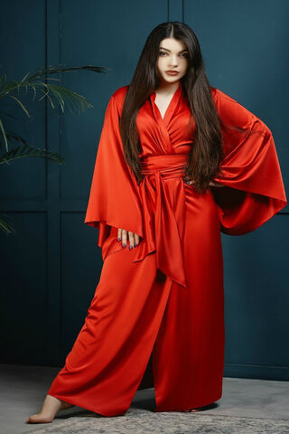 Elegance in Crimson: The Allure of the Red Robe