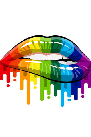 Vibrant Rainbow Kiss 🌈💋