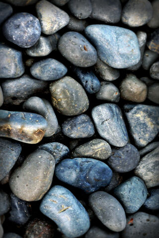 Nature's Blue Gems: A Close-Up of Rocks