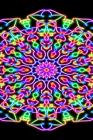 Vibrant Neon Dreams: A Kaleidoscope of Light