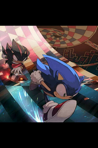 Speed Showdown: Sonic vs. Shadow! ⚡️🏁