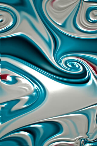 Silver And Blue Swirl