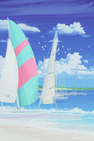 Sailing Serenity: A Vector Escape 🌊⛵