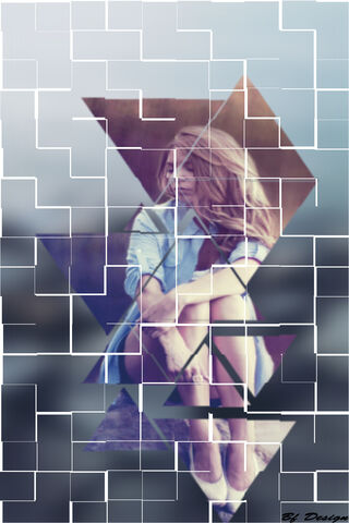 Fragmented Beauty: A Modern Portrait