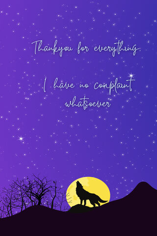 Whispers of the Night: A Wolf's Gratitude 🌌🐺