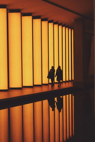 Radiant Pathways: Women in the Glow