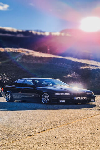 Black BMW E36 Mafia