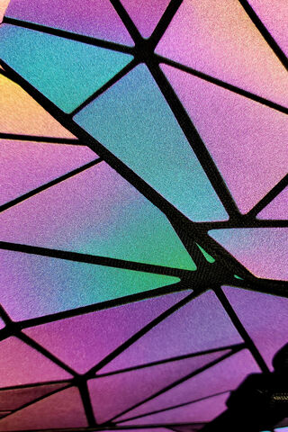 Prismatic Patterns: The Beauty of Chrome Triangles 🌈✨