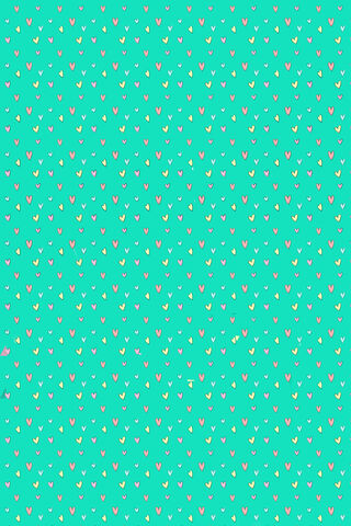 Sweet Mini Hearts on a Blue Canvas 💙💖