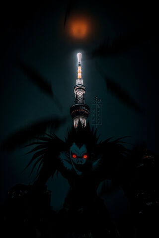 Ryuk's Shadow Over Tokyo 🌌👹