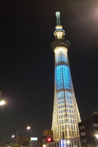 Illuminated Dreams: Tokyo Sky Tree at Night 🌌✨