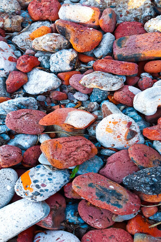 Colorful Pebbles: Nature's Artistry 🎨
