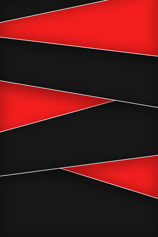 Bold Contrast: Red and Black Geometry