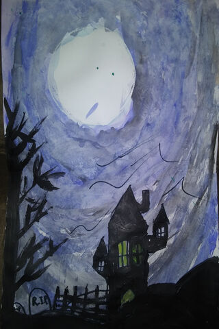 Haunted Moonlit Whispers 🌕🏚️