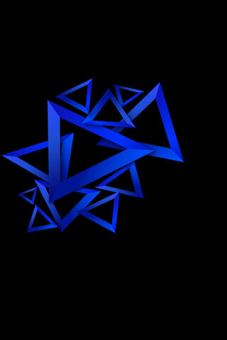 Mystical Blue Triangles