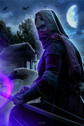 Silent Shadows: The Archer's Vigil