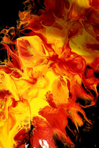 Fiery Blossoms: A Dance of Color