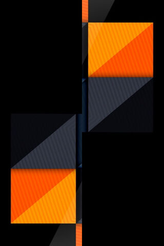 Black Orange Geometric