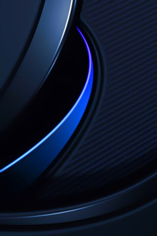 Sleek Depths: A Blue and Black 3D Journey