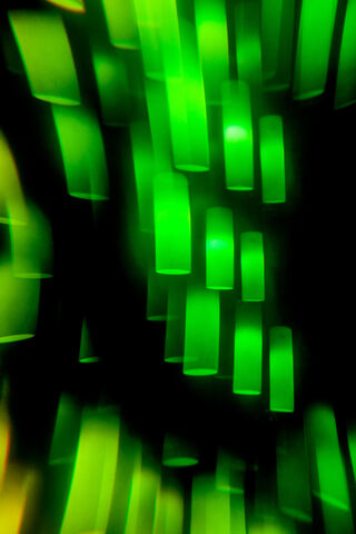 Green Glimmers: A Dance of Light 🌌✨