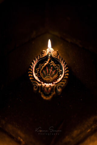 Radiance of Tradition: A Diya's Glow