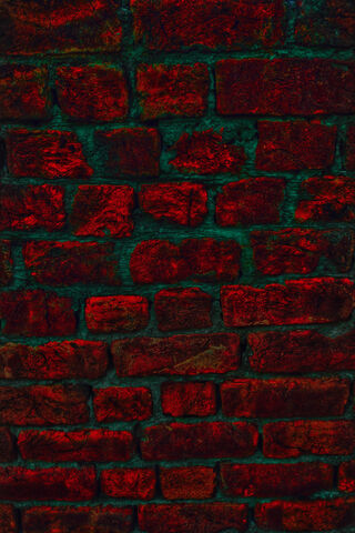 Crimson Walls: A Bold Brick Canvas