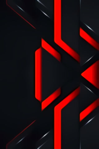 Bold Contrast: Black and Red Geometry