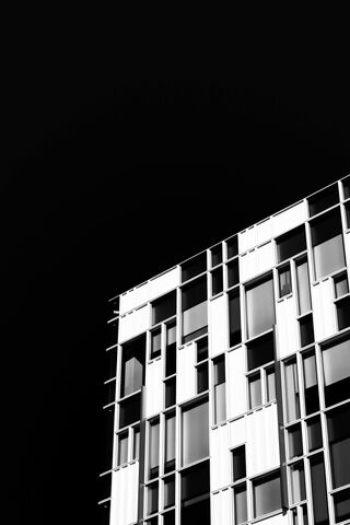Monochrome Marvel: The Black Building