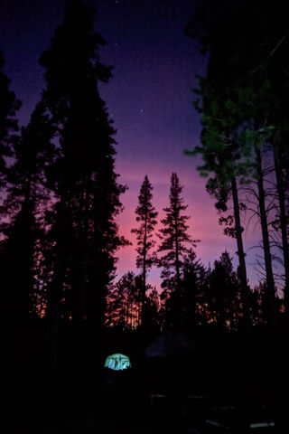 Twilight Serenity: A Campfire's Embrace