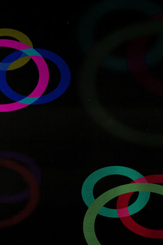 Vibrant Geo Circles: A Dance of Color