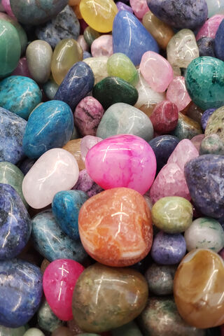 Gemstone Harmony: A Colorful Embrace