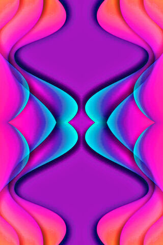 Pinky Waves: A Dance of Color 🌈✨