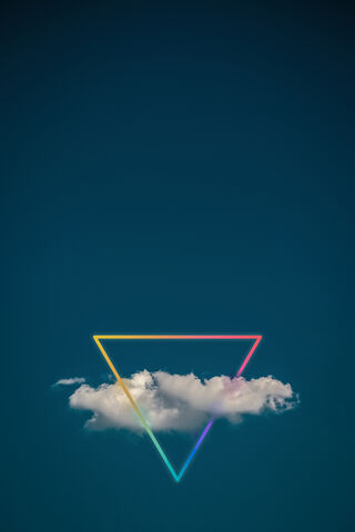 Mystical Triangle in the Sky 🌈☁️