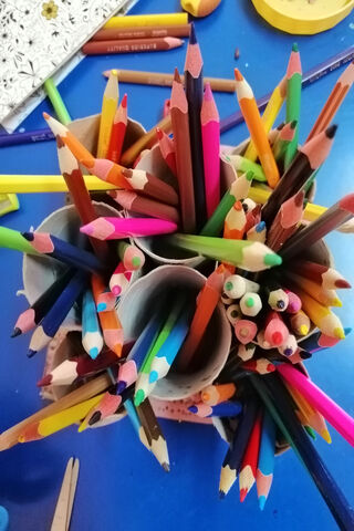 Colorful Chaos: A Pencil Paradise 🎨✏️