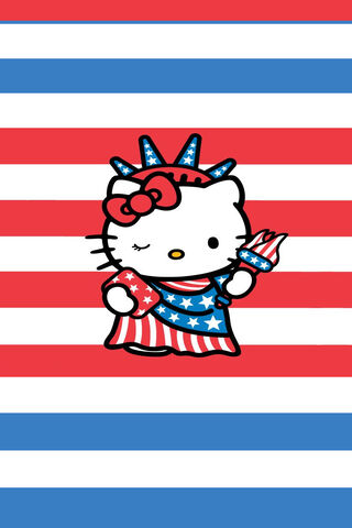 Patriotic Purrs: Hello Kitty Celebrates Independence Day! 🇺🇸🎆
