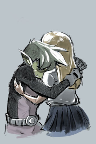 A Moment of Connection: Beast Boy and Terra 💚✨