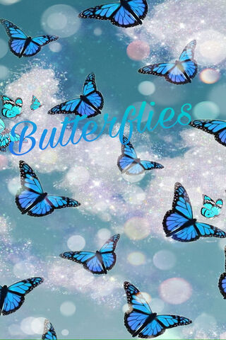 Whimsical Wings: A Dance of Blue Butterflies 🦋✨