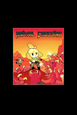 Isabelle's Epic Showdown in Animal Crossing: Doom X New Horizons 🌅🎮