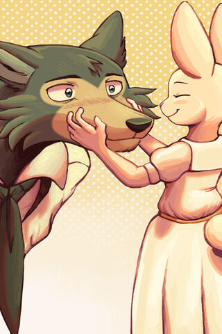 A Tender Moment: Legoshi and Haru's Connection 🌙❤️