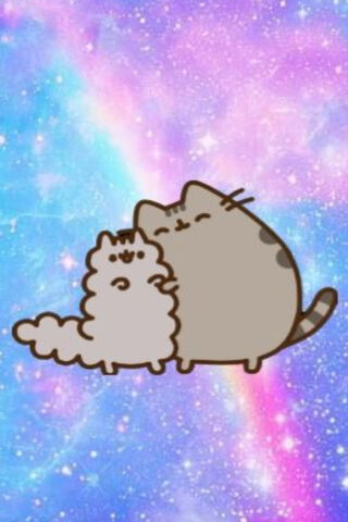 Pusheen's Cosmic Cuddle 🌌❤️