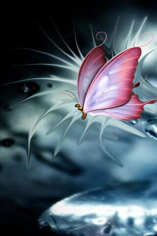 Whispers of Serenity: A Butterfly's Embrace