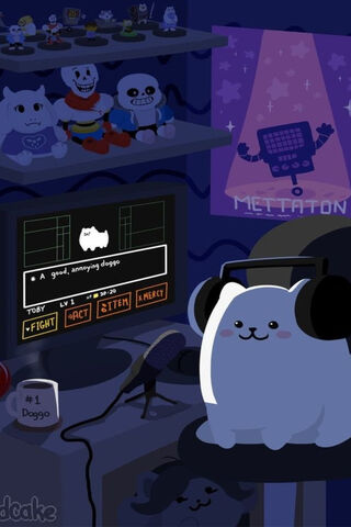 Doggo's Gaming Night in Undertale 🎮🐾