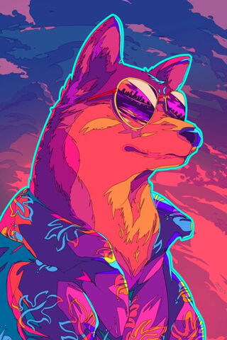 Chillin' with the Wolf 🌴😎