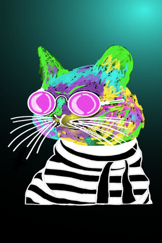 Chill Vibes with Cool Cat 😎🎨