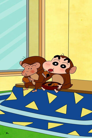 Shinchan's Monkey Mischief! 🐒🍌